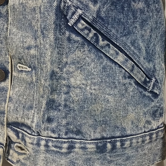 No Excuses Women's Vtg Acid Stone Wash Jean Jacket - Picture 6 of 15